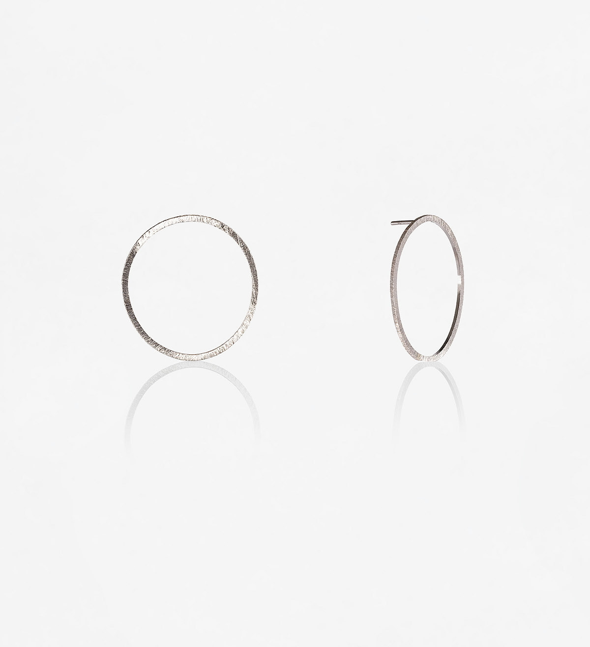 Silver earrings Fil Pla 29mm