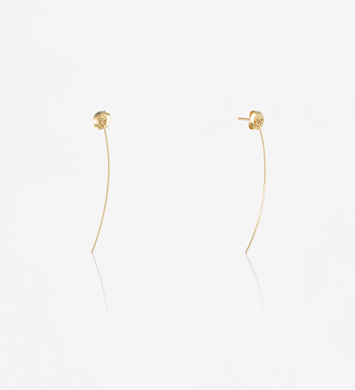 18k gold earrings Mini 40mm