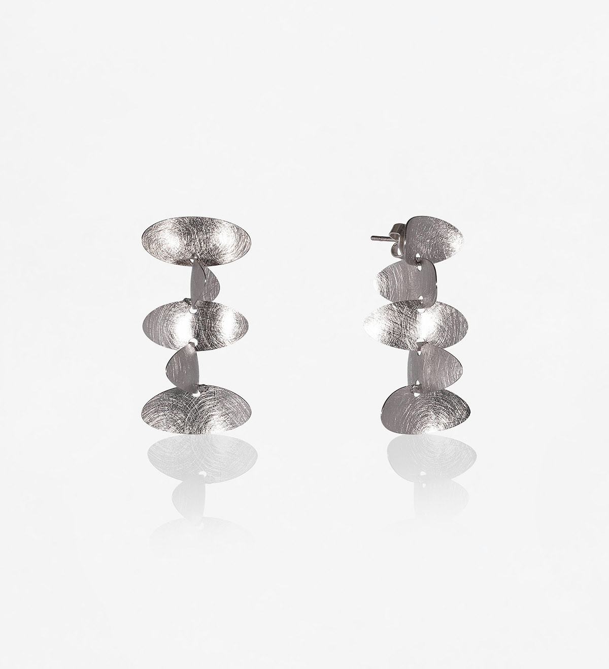 Silver earrings Samoa 45mm