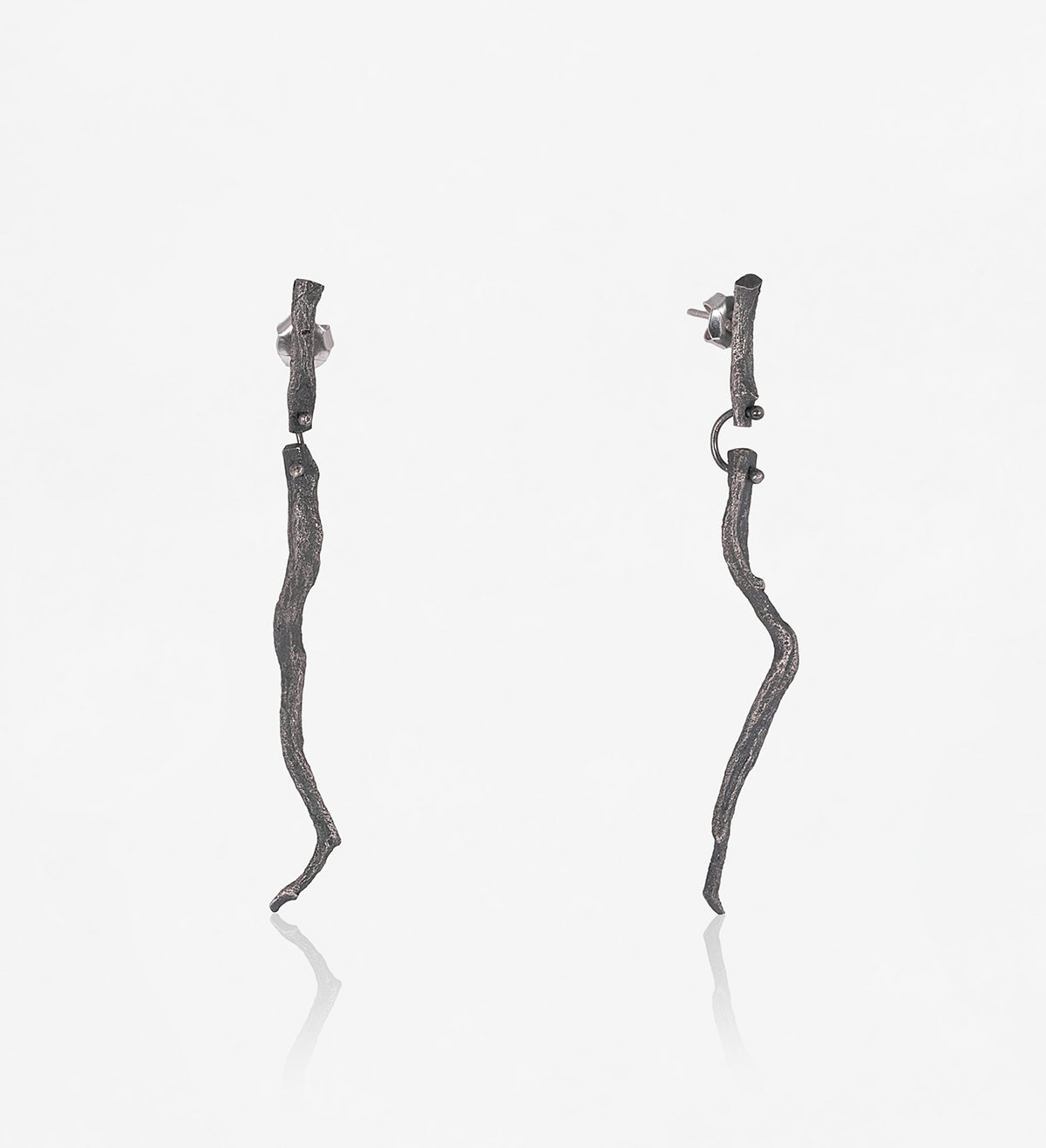 Silver earrings Romaní 80mm