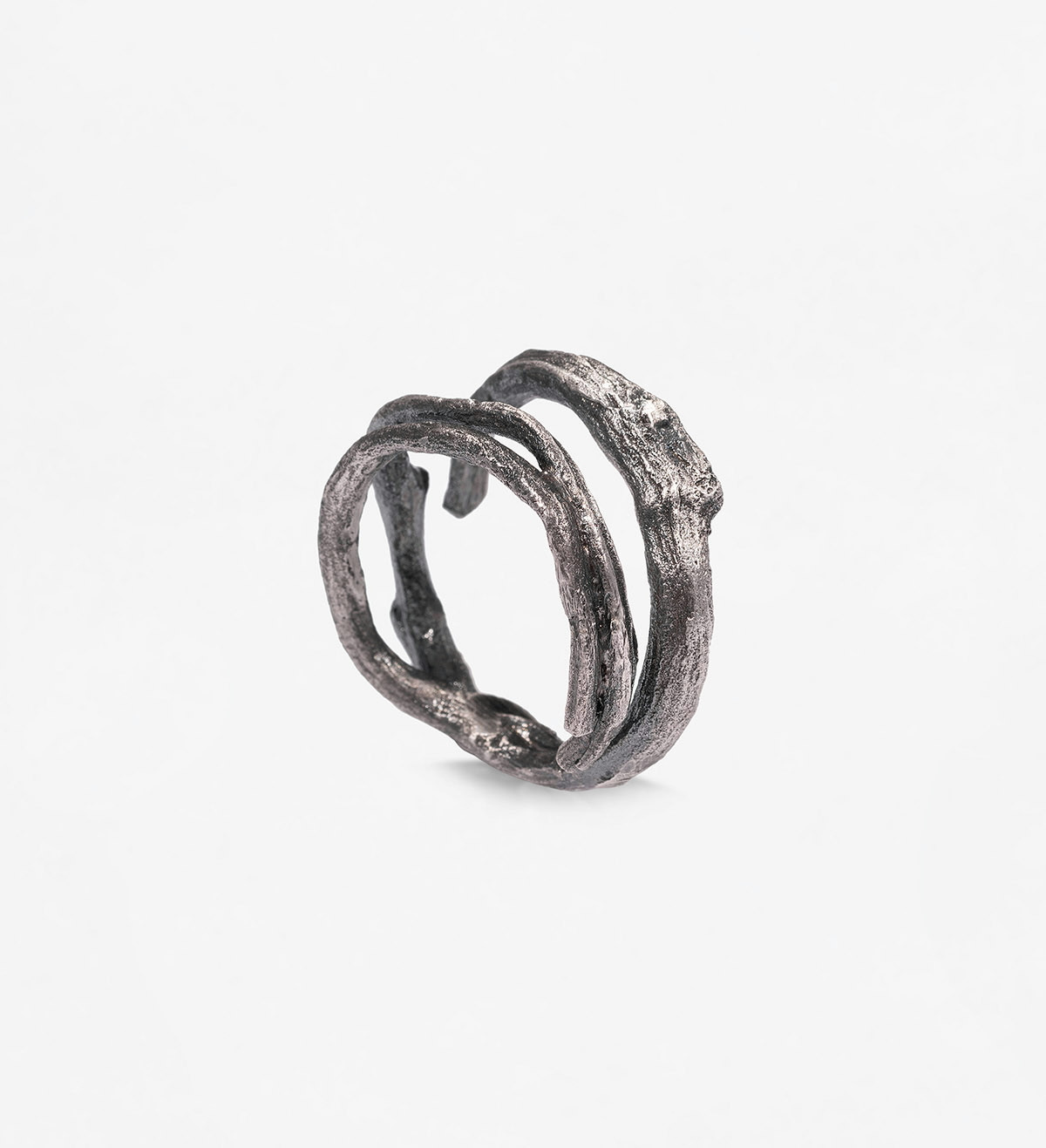 Silver 3 row ring Romani