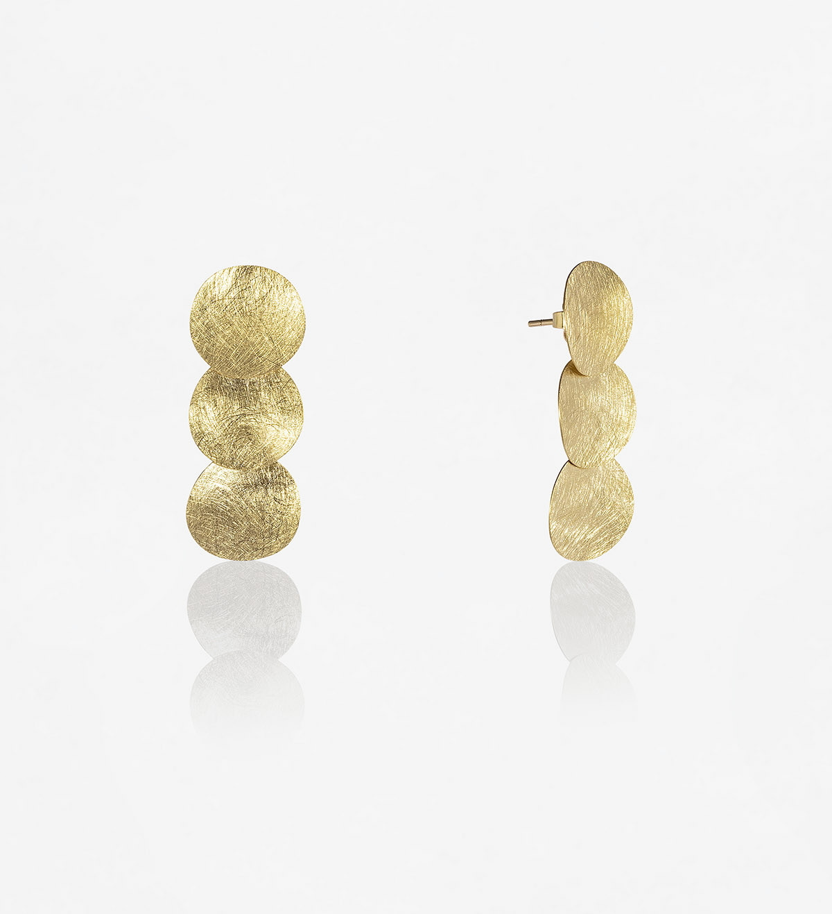 Pendientes oro Xips 40mm