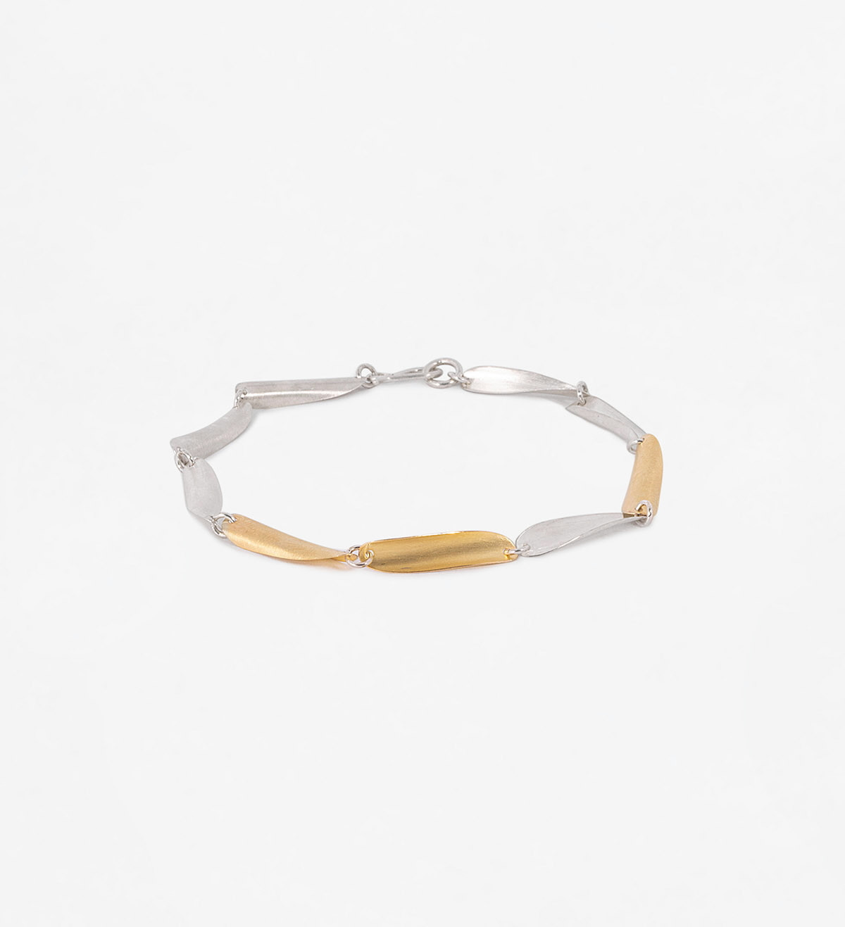 18k gold and silver bracelet Volta 18cm