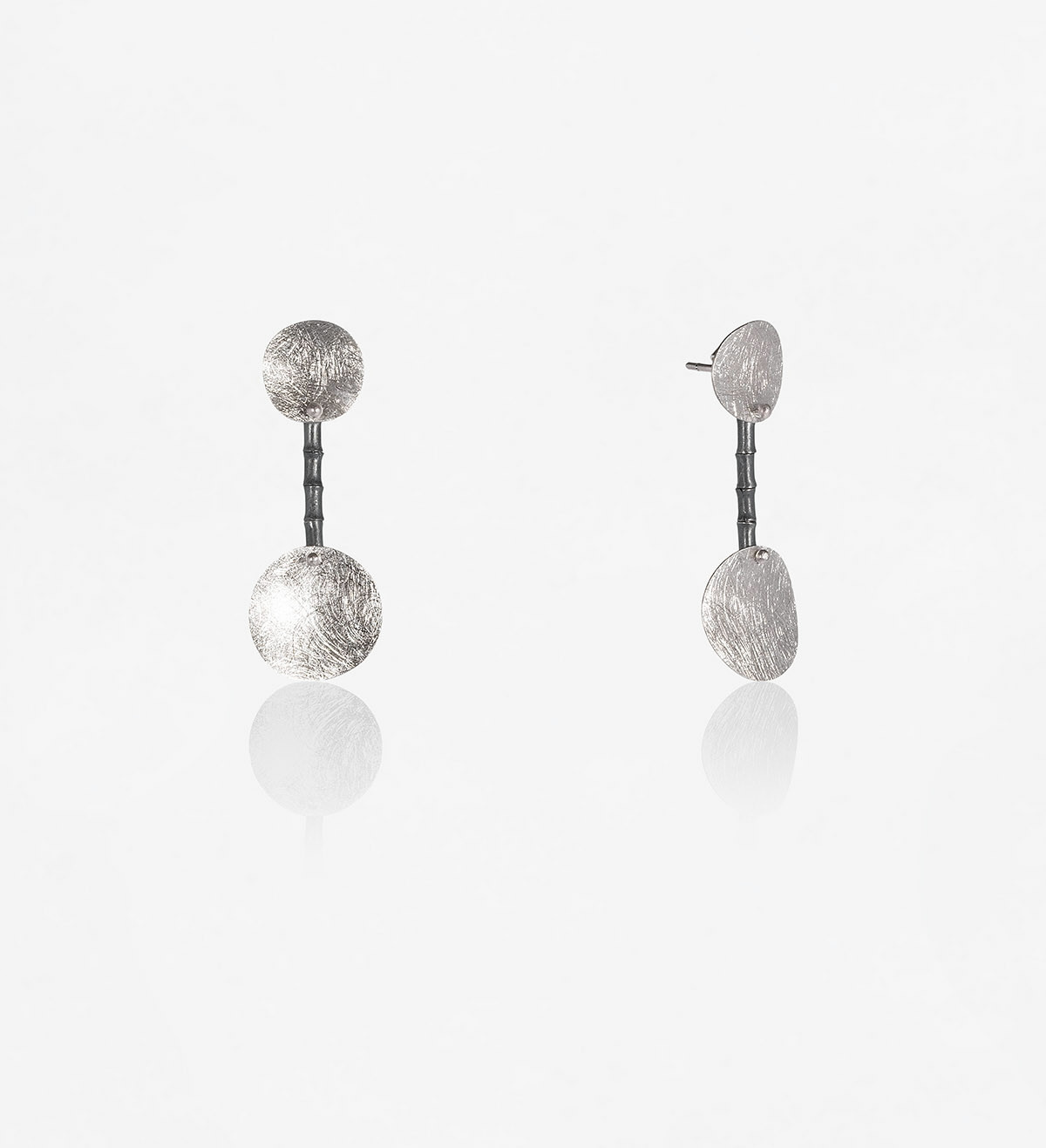 Silver earrings Xips 40mm