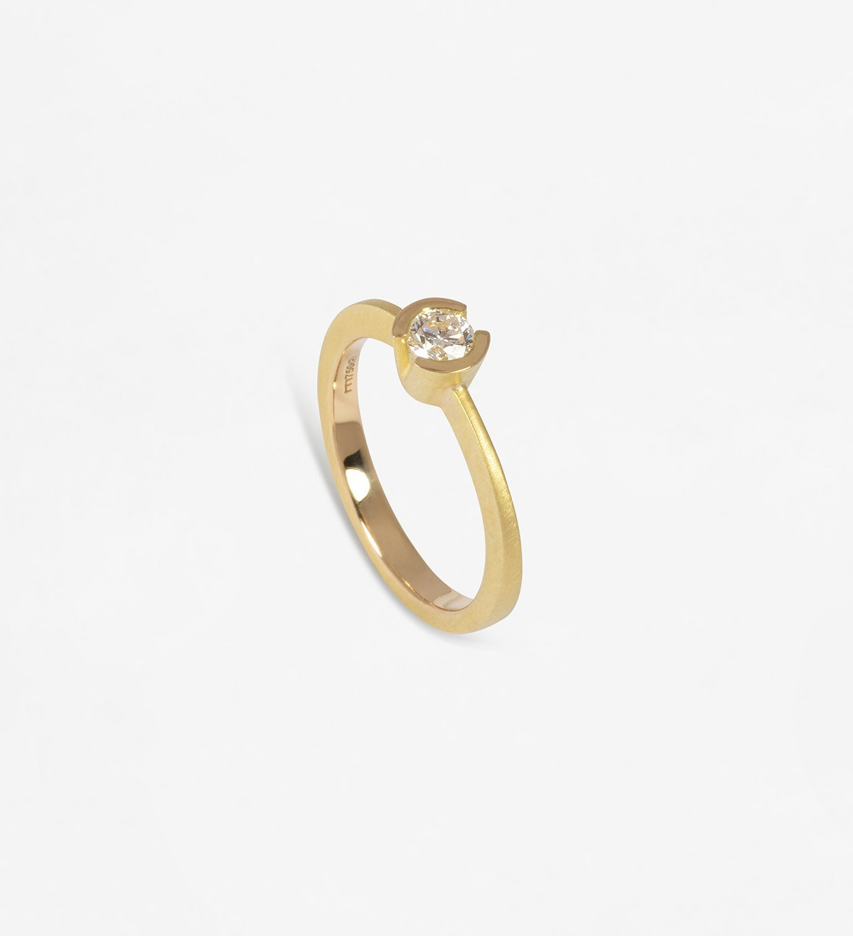 18k gold ring with diamond 0,29ct SI2 F