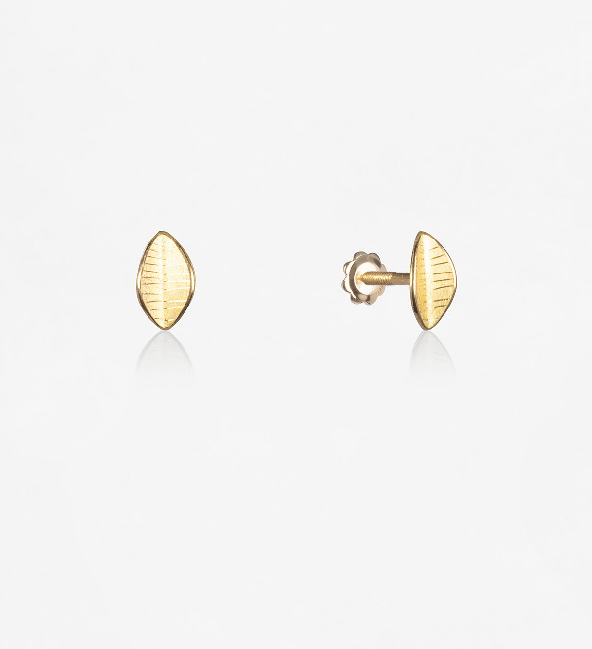 18k gold earrings Baladre 7mm