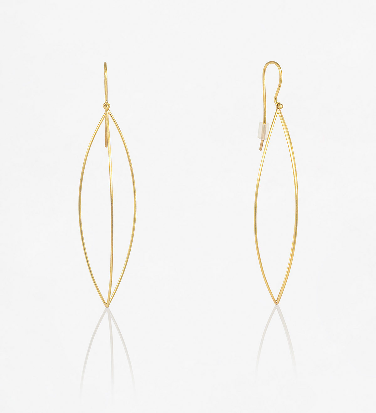 18k gold earrings Bots Fil 6,5cm