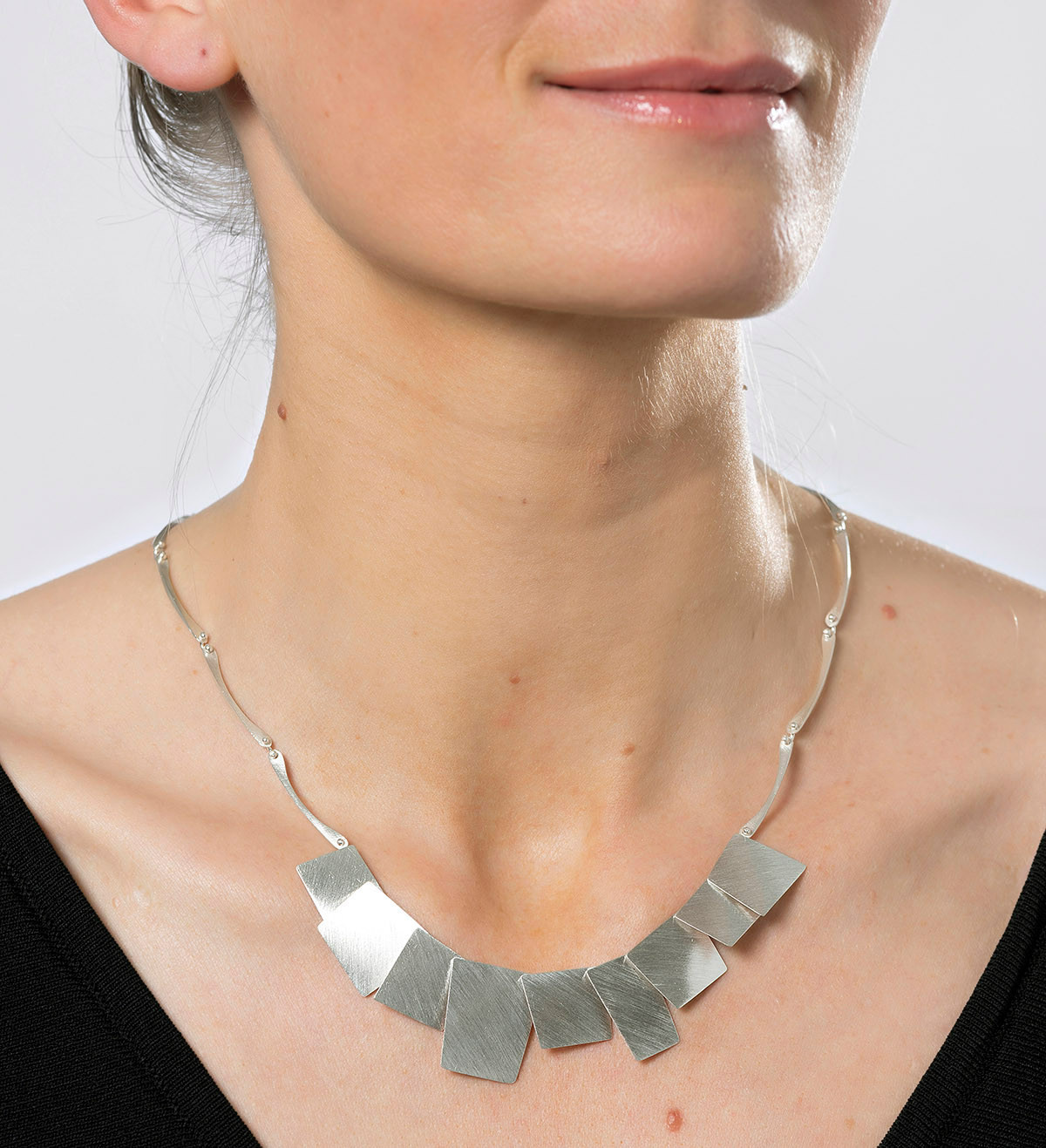 Collar plata Aire 45cm