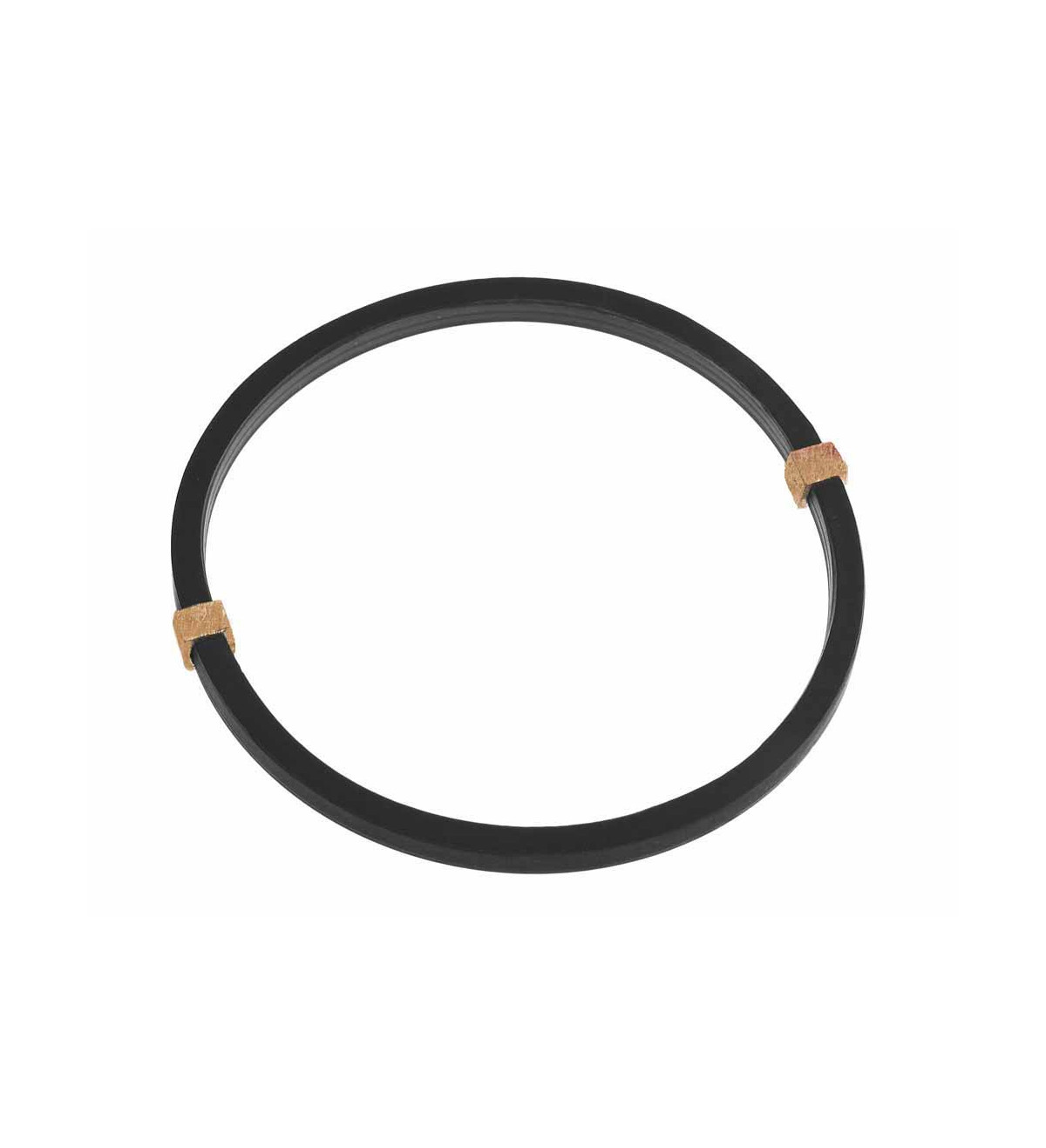 18k rose gold and rubber bracelet dauet