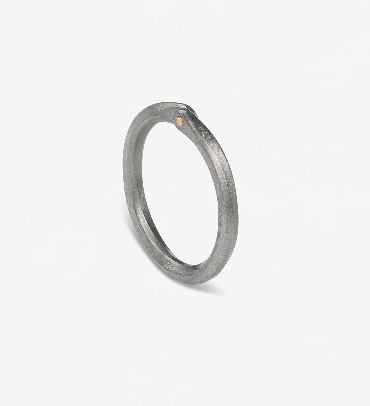 18k gold and titanium ring Pinassa for man