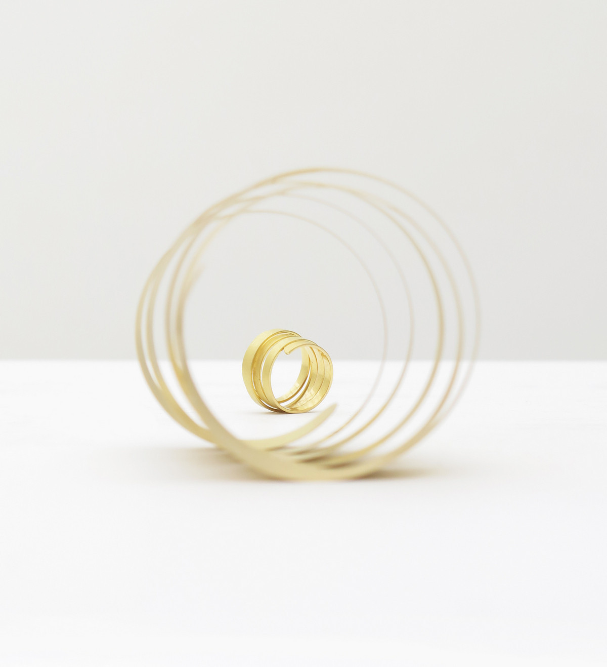 18k gold ring Posidonia 18mm