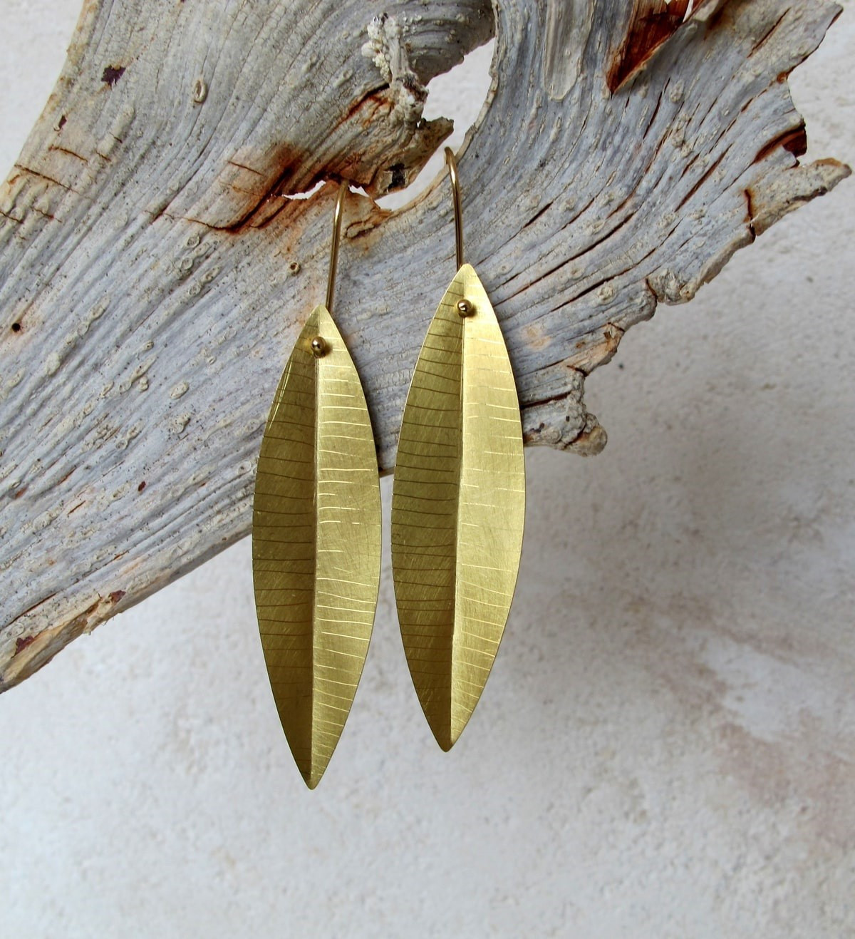 18k gold earrings Baladre 50mm