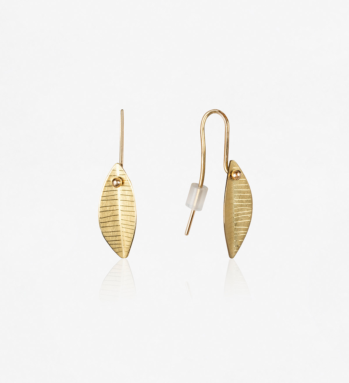 18k gold earrings Baladre18mm