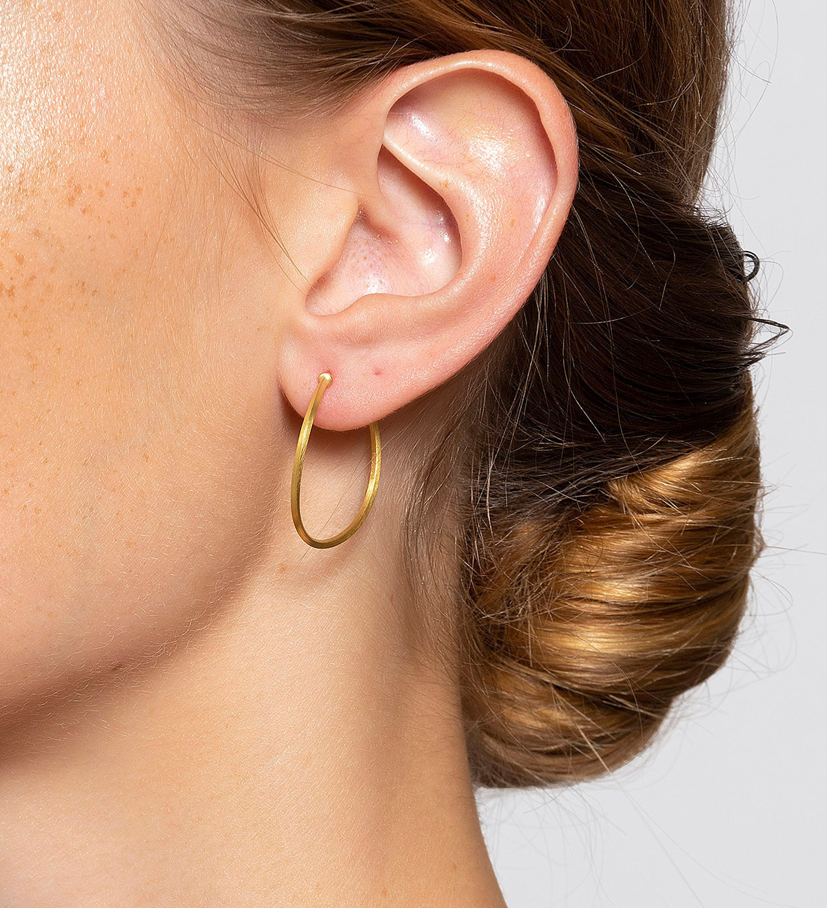 18k gold hoops Pinassa 25mm