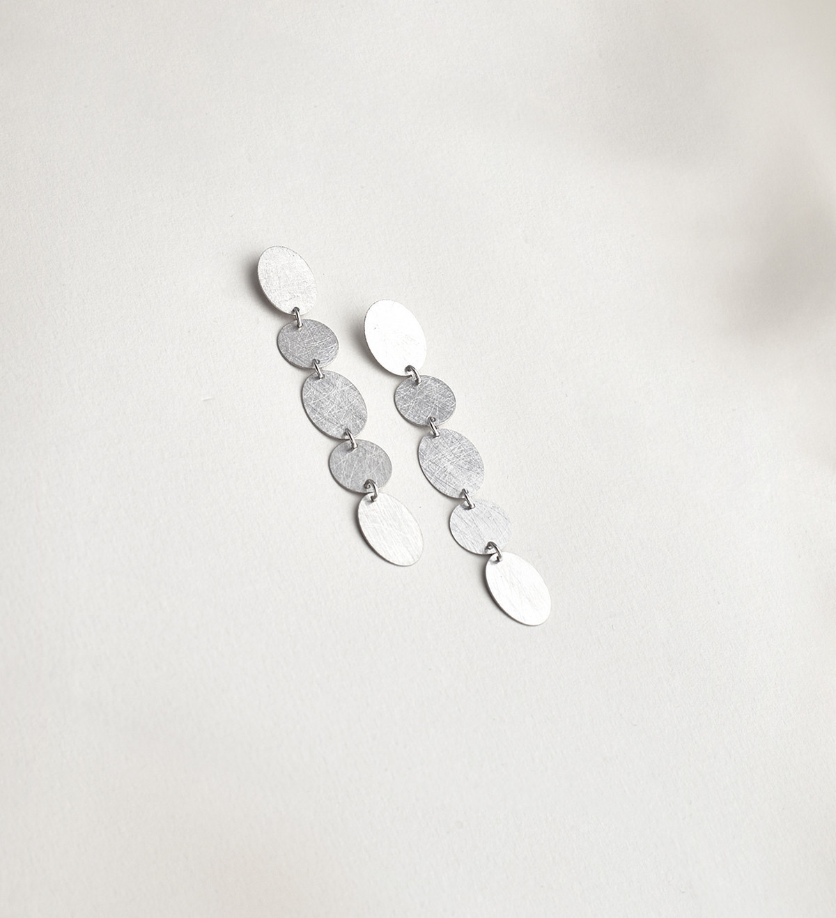 Silver earrings Party 60mm