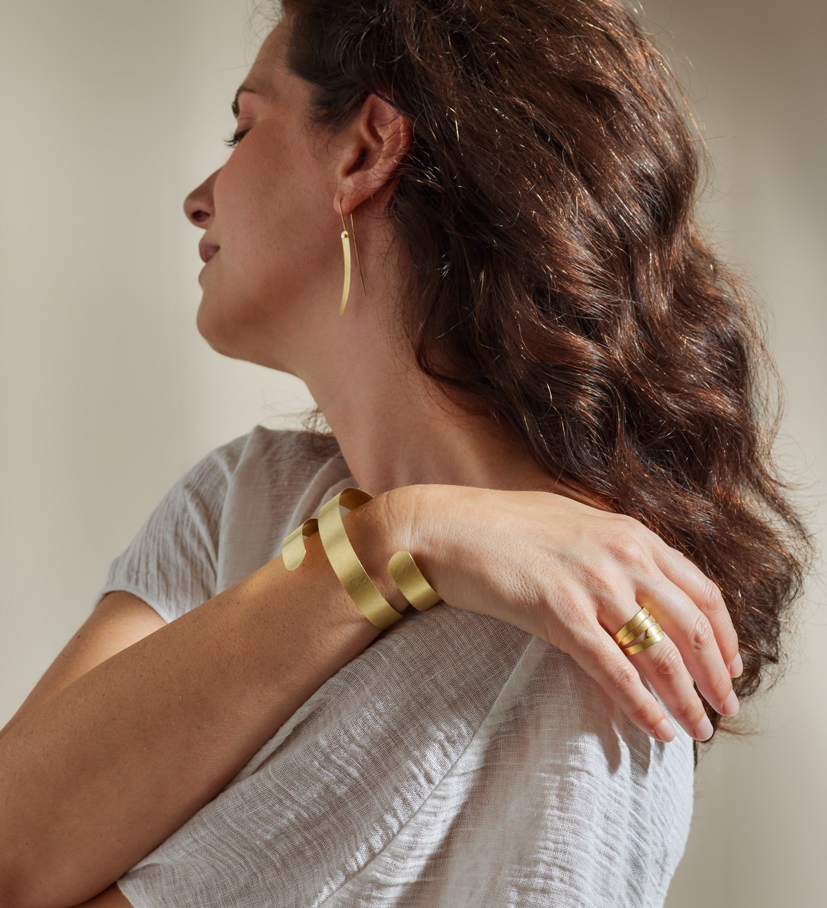 18k gold bracelet Posidonia 35cm