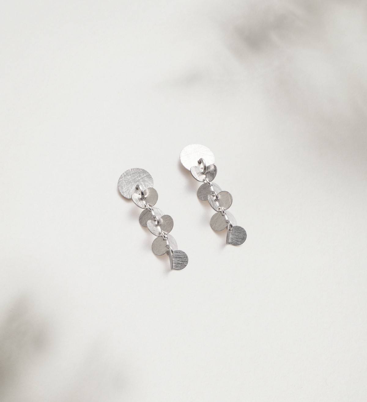 Silver earrings Papallones 30mm